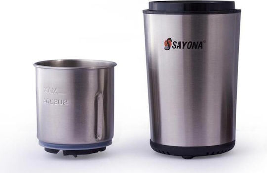 Sayona Ηλεκτρικός Μύλος Καφέ 200W Καφέ