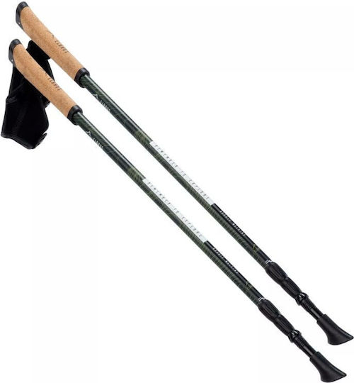 Elbrus Telescopice Baston de trekking din aluminiu 2 buc Gri