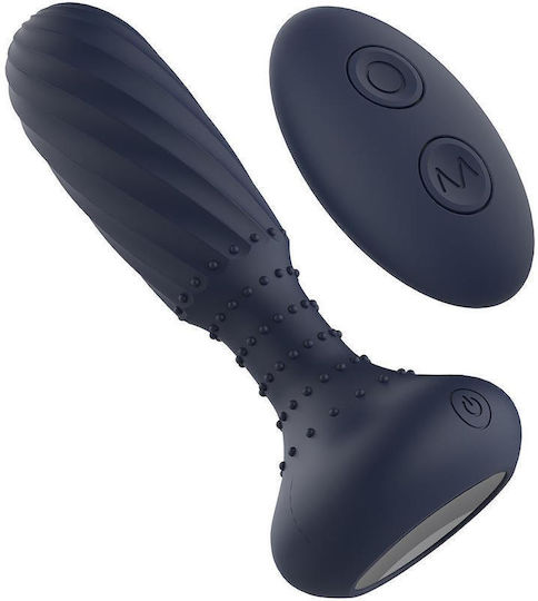 Dream Toys Πρωκτική Σφήνα με Δυνατότητα Ασύρματης Λειτουργίας και Δόνηση Μαύρη 25cm