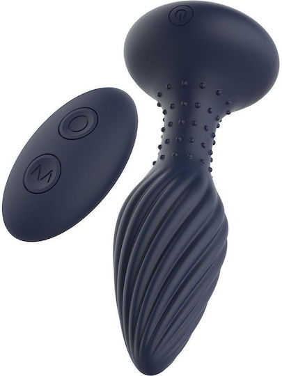 Dream Toys Anal Plug with Wireless Functionality and Vibration Blue 25cm