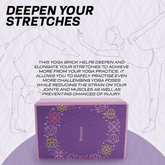 RDX Yogablock in Lila Farbe