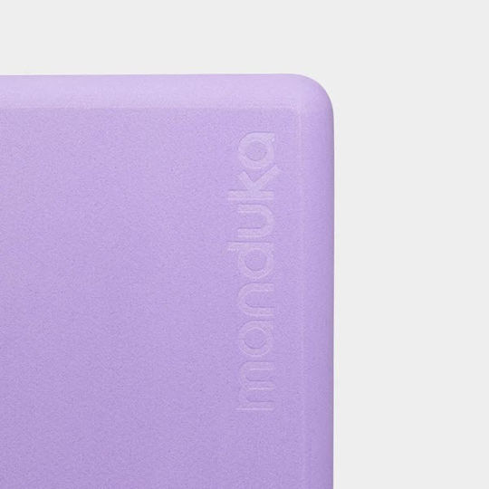 Manduka Recycled Foam Block Yogablock in Lila Farbe