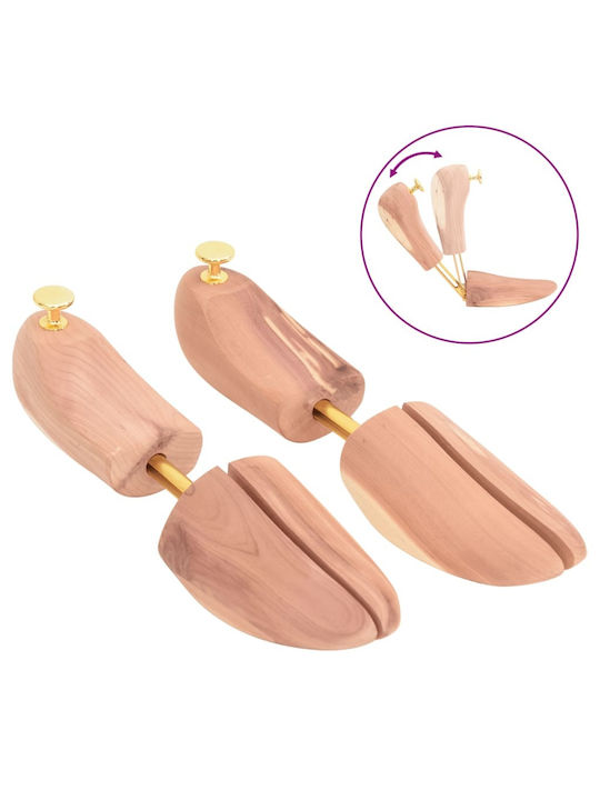 Vidaxl Shoe Tree Size Eu 44-45 Solid Cedar Wood