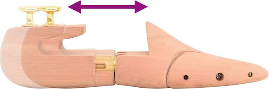 Vidaxl Schuhspanner Größe EU 38-39 Massives Zedernholz