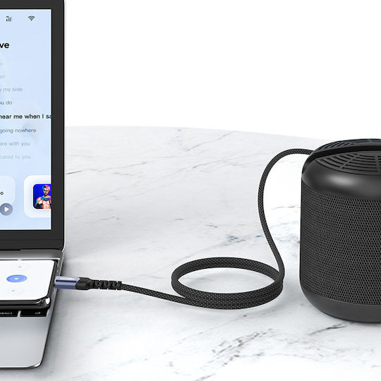 Recci Geflochten USB-C zu Lightning Kabel Schwarz 1m