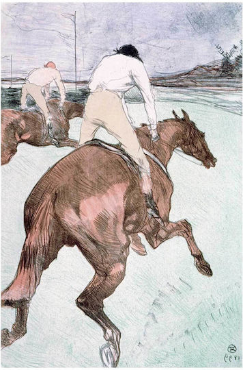 Jockey Πίνακας σε Καμβά 50x40cm