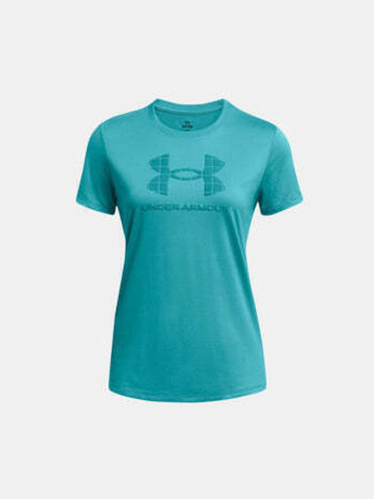 Under Armour Damen Sport T-Shirt Schnell trocknend Blue