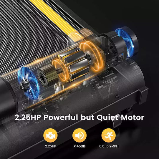 Urevo Foldi Mini 0.75hp Ηλεκτρικός Αναδιπλούμενος Διάδρομος Γυμναστικής για Χρήστη έως 100kg
