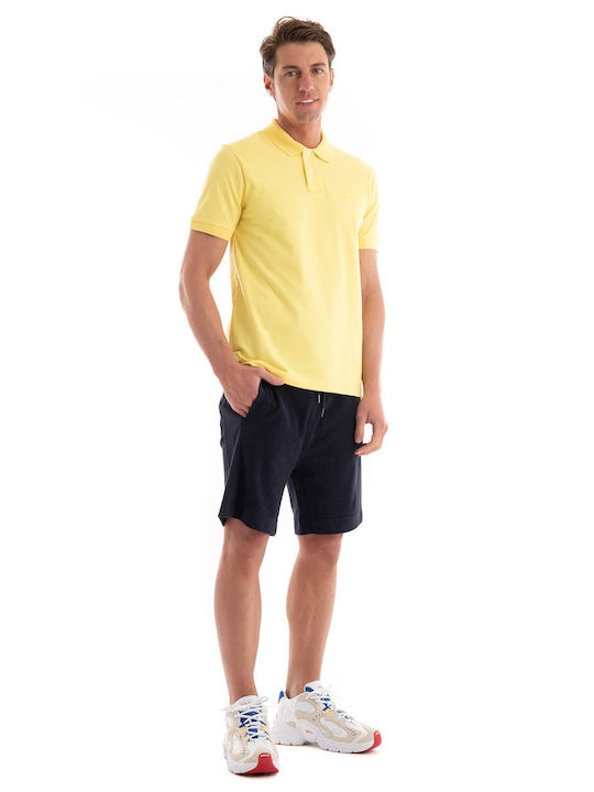 Hugo Boss Bluza Bărbătească cu Mânecă Scurtă Polo YELLOW 50507803-737