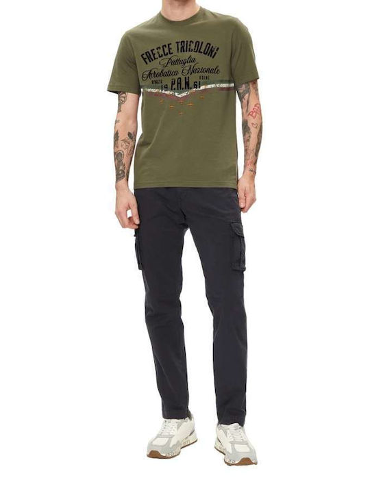 Aeronautica Militare T-shirt Bărbătesc cu Mânecă Scurtă verde