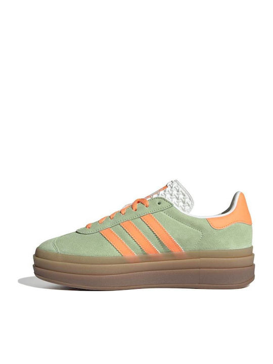 Gazelle Bold Γυναικεία Flatforms Sneakers Πράσινα