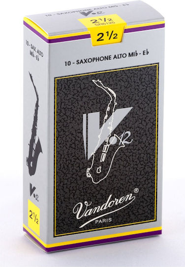 Vandoren Alto Sax V12 Reeds Strength 2.5 Καλάμι για Σαξόφωνο