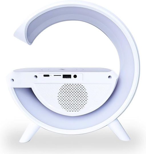 BT-3401 Ceas De Masă Digital Led Cu Radio Și Încărcare Wireless Alb