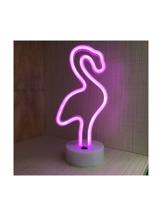 Starrydrip Decorative Lamp Flamingo Neon Battery