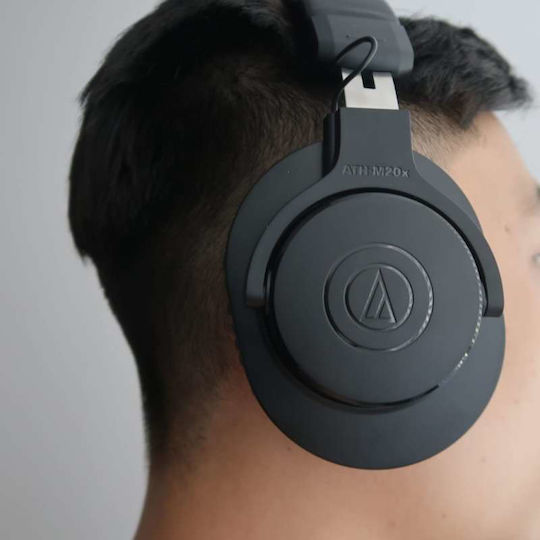 Audio Technica ATH-M20xBT Wireless / Wired Over Ear Headphones with 60 hours of Operation and Quick Charge Black