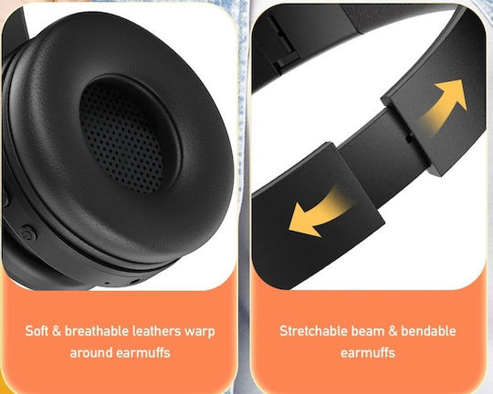 Awei A996BL Wireless / Wired On Ear Headphones with 16 hours of Operation Black