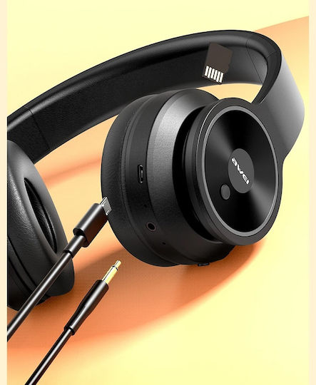 Awei A996BL Wireless / Wired On Ear Headphones with 16 hours of Operation Black