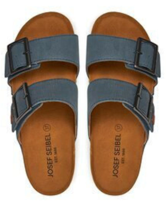 Women's Flat Sandals in Blue Color