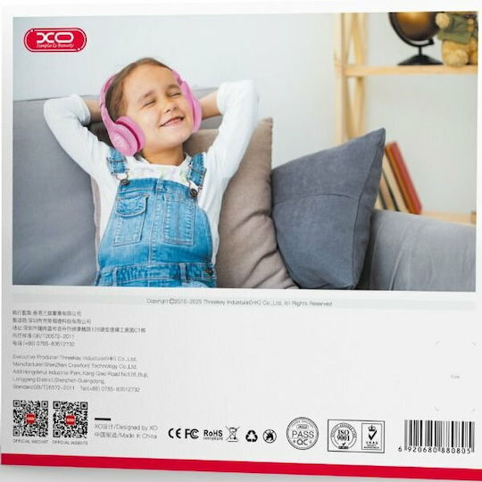 XO ΒΕ26 Fără fir / Cu fir Over Ear Căști cu 18 ore de Funcționare Roz