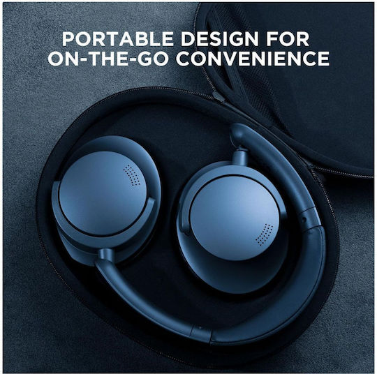 1More SonoFlow Wireless / Wired Over Ear Headphones with Radio with 70 hours of Operation and Quick Charge Blue