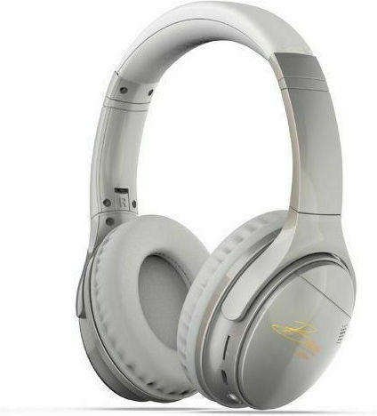 Moxom MX-WL40 Bluetooth Wireless Over Ear Headphones with Radio with 5 hours of Operation White