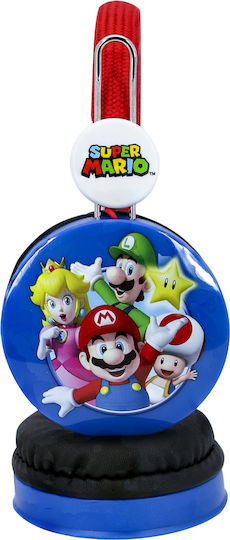 OTL Super Mario & Friends Căști Audio On Ear De Copii Albastre Cu Fir