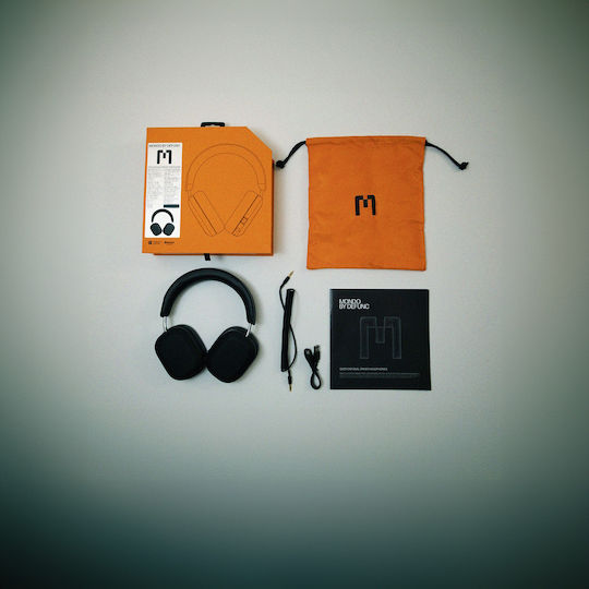 Mondo M1001 Ασύρματα / Ενσύρματα Over Ear Ακουστικά με 45 ώρες Λειτουργίας και Quick Charge Μαύρα