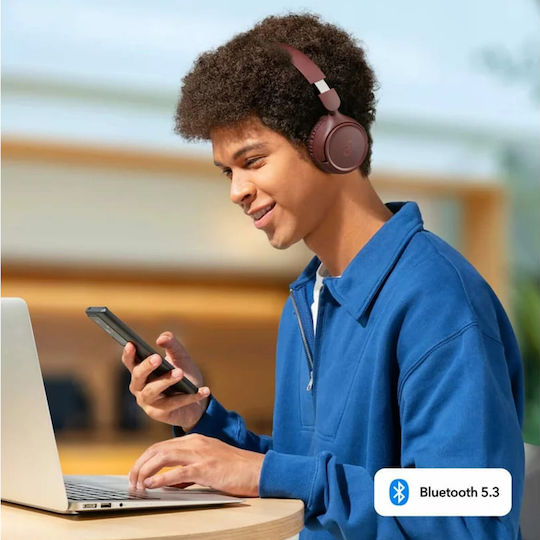 Soundcore by Anker H30i Bluetooth Wireless On Ear Headphones with 70 hours of Operation and Quick Charge Red