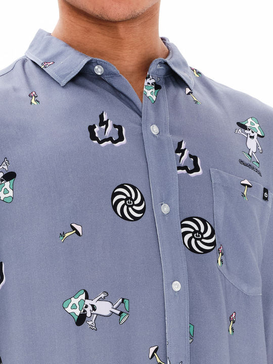 Short-sleeved Shirt Stone Blue