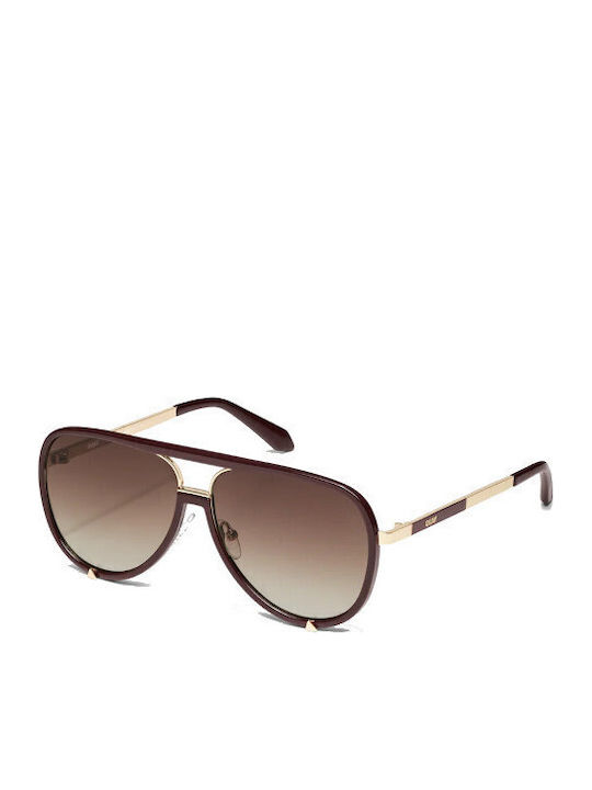 Quay Australia Unisex Γυαλιά Ηλίου με Καφέ Μεταλλικό Σκελετό και Καφέ Ντεγκραντέ Φακό HIGHPROFILE-ESPR/BRN