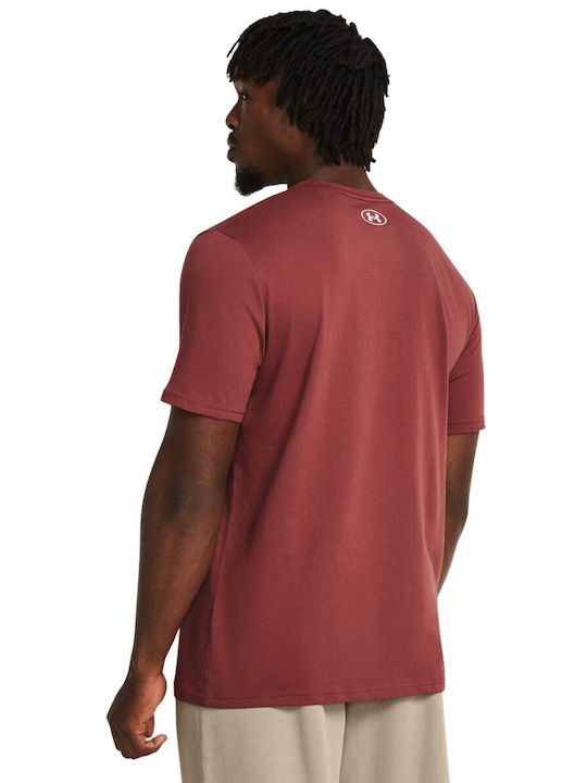 Under Armour Ua Sportstyle Tricou pentru bărbați cu mâneci scurte Maroon