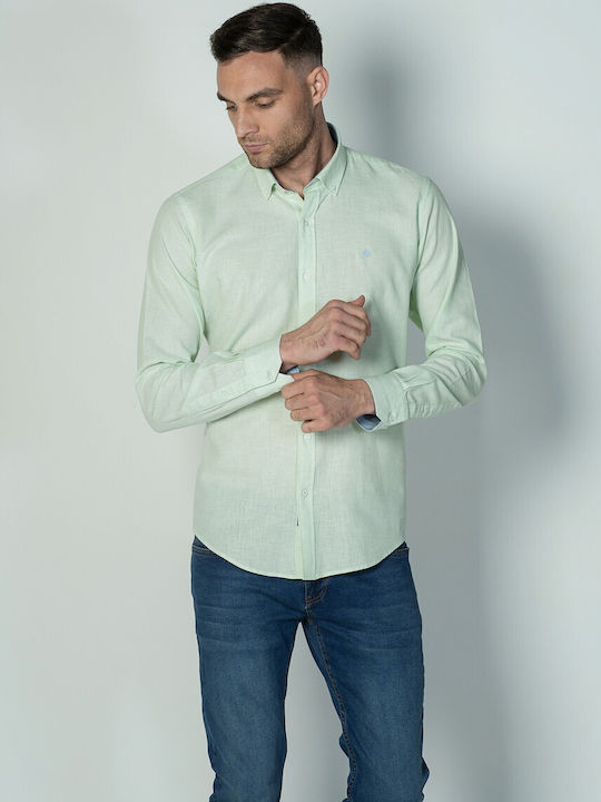 Dors Men's Shirt Cotton Green