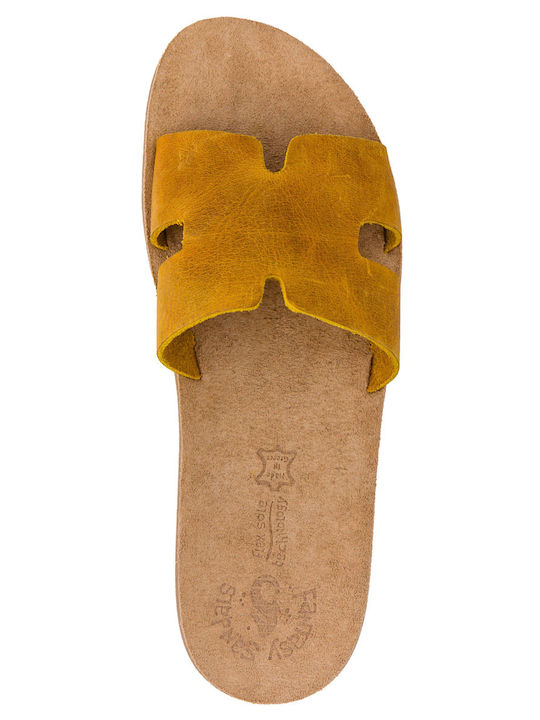 Violeta Leather Women's Flat Sandals Taupe