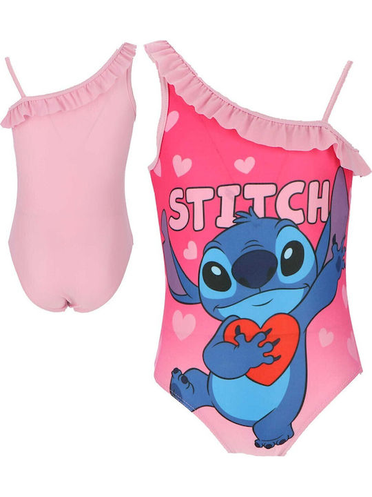 Disney Lilo & Stitch Kinder Badeanzug Einteilig Light Pink