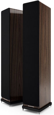 Acoustic Energy AE 120-2 Pair of Hi-Fi Speakers Floor 200W 3 No of Drivers W16.5xD25xH95cm. Walnut