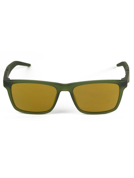 Nike Sunglasses with Green Plastic Frame and Brown Lens FV2403-222