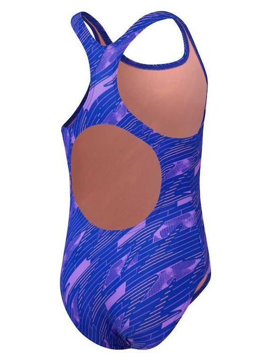 Speedo Hyperboom Allover Kids Swimwear One-Piece Blue