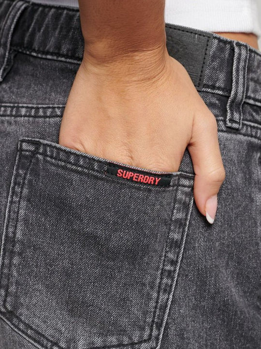 Superdry Vintage Femei Pantaloni scurți Black