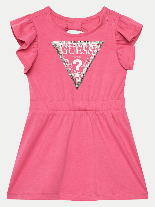 Guess Kids Dress Sleeveless Pink