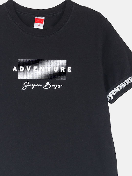 Joyce Kids Blouse Short Sleeve Black Adventure