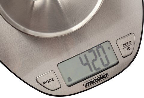 Adler Ψηφιακή Ζυγαριά Κουζίνας με Κάδο έως 5kg Γκρι