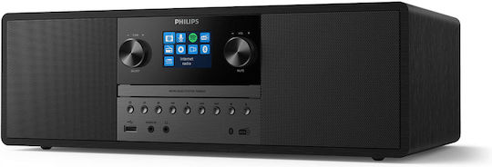 Philips Micro Music System Επιτραπέζιο Ραδιόφωνο Ρεύματος DAB+ με Bluetooth και USB Μαύρο