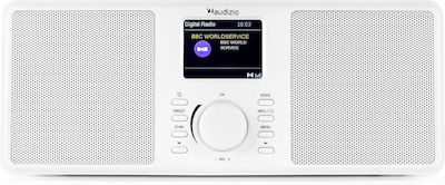 Audizio Monza Tabletop Radio DAB+ with Bluetooth White