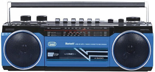 Trevi RR 501 BT Φορητό Ραδιόφωνο Μπαταρίας με Bluetooth και USB Μπλε