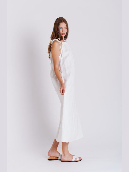 Collectiva Noir Maxi Φόρεμα White