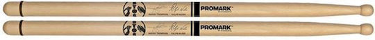 Promark Hickory Drumsticks Schlagzeug Unterschrift BYOS mit Spitzenform Oval TXDCBYOSW