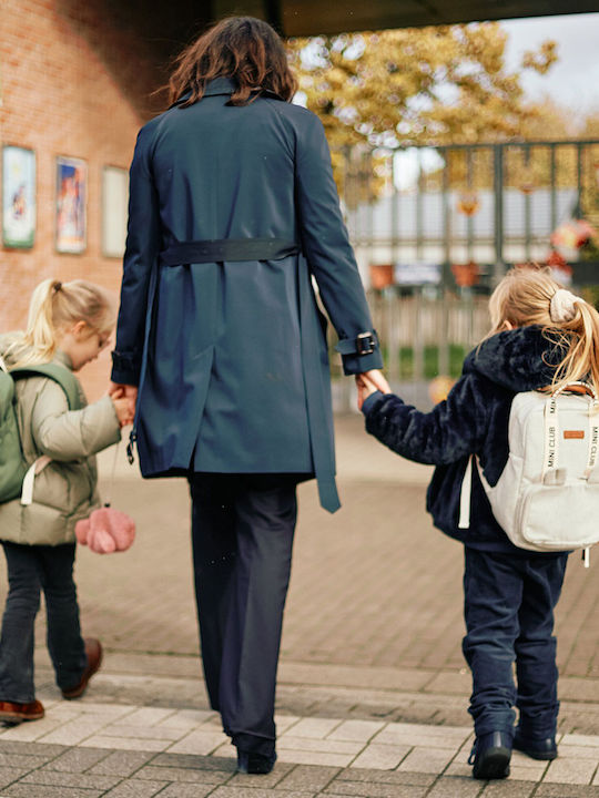 Childhome Σχολική Τσάντα Πλάτης Δημοτικού Λευκή