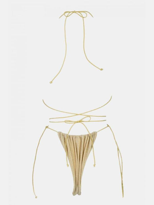 Bikini Set Triangle Beige