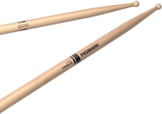 Promark 2B Maple Drumstick with Wooden Ball Head Black