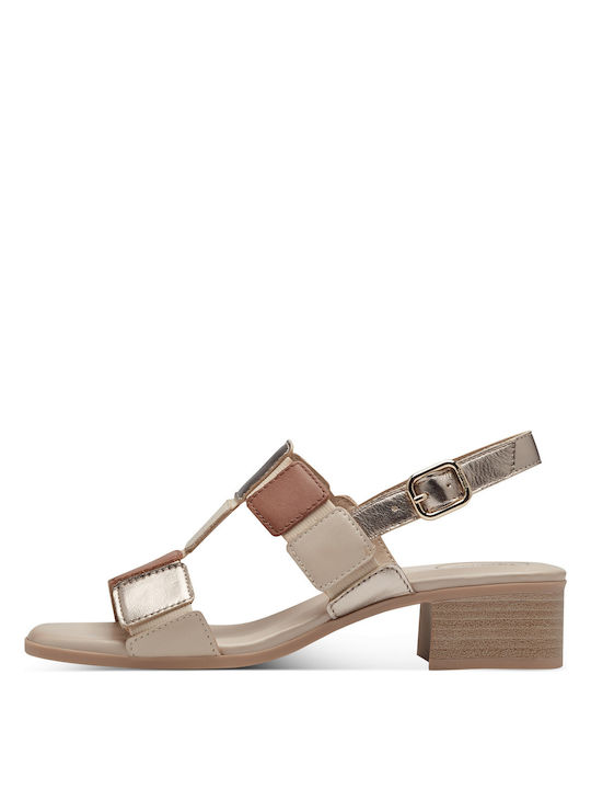 Leather Sandals Tabac Brown